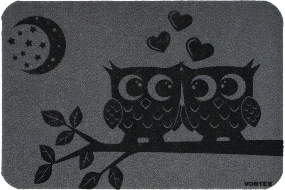 КОВРИК ПРИДВЕРНЫЙ VORTEX ПОД ЛУНОЙ 40*60СМ БЕЗ ПОДЛОЖКИ 24254