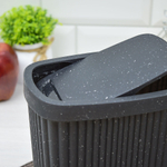 Контейнер для мусора 1,9л "Velvet", черный гранит