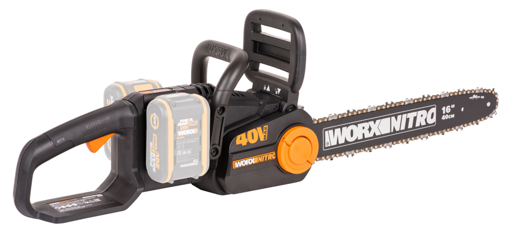 Цепная пила аккумуляторная WORX NITRO WG385E.9