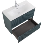Тумба с раковиной BelBagno UNO-MINI 80 голубая матовая