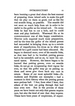 Golf greens and green-keeping | H.G. Hutchinson