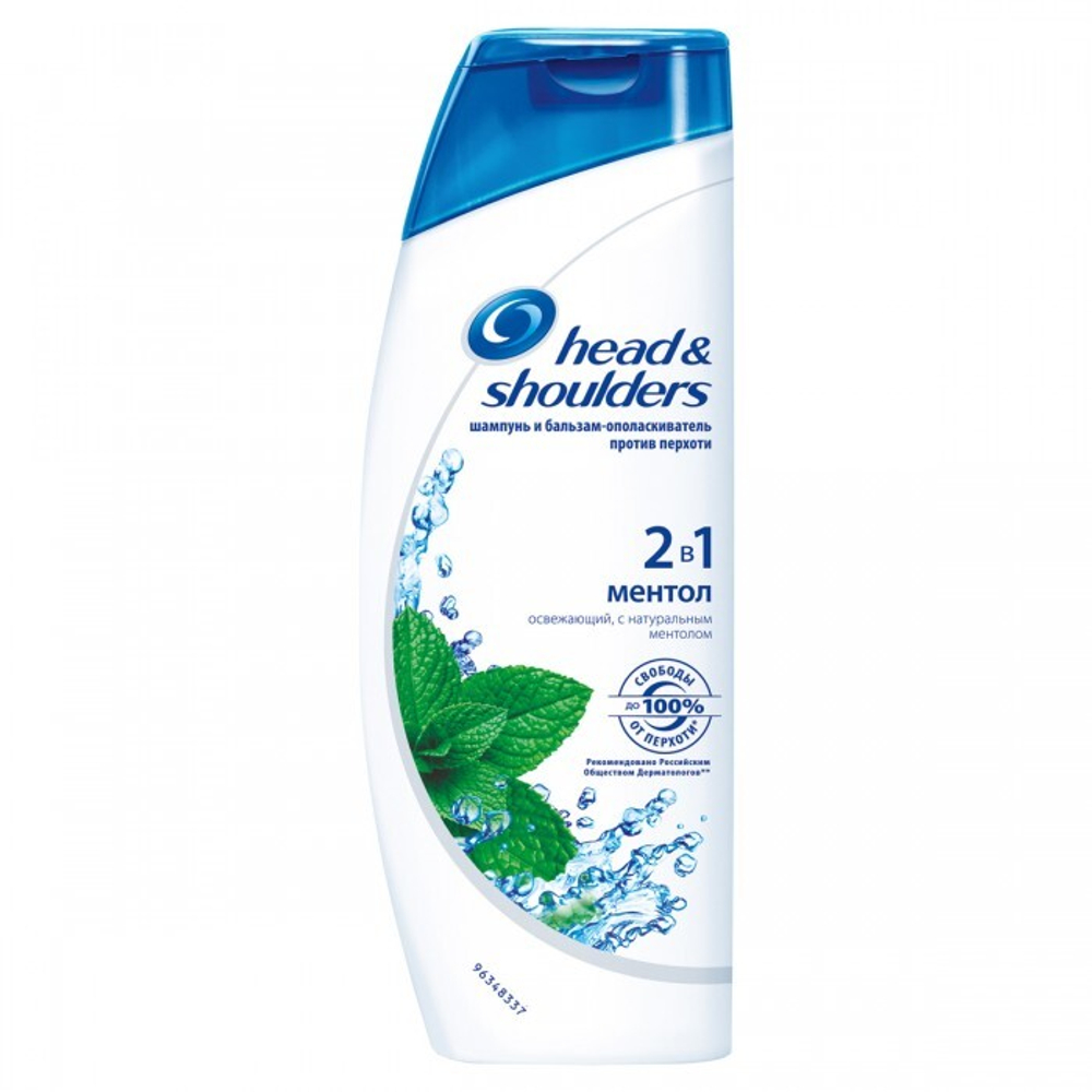 Head & Shoulders Шампунь и бальзам-ополаскиватель 2 в 1 против перхоти Ментол 400 мл