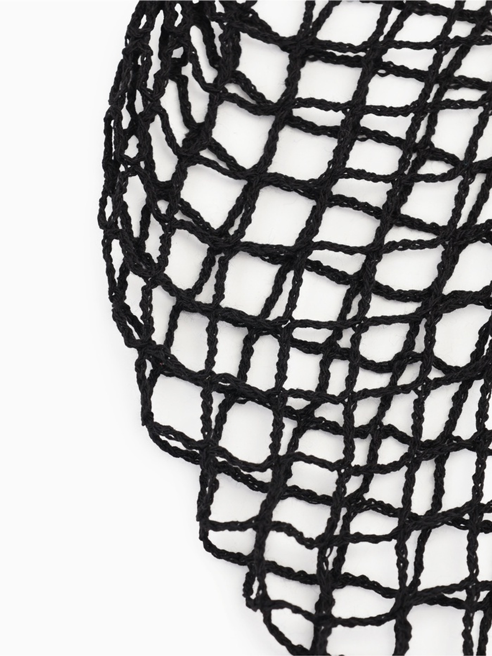 Сумка-авоська плетёная, чёрная