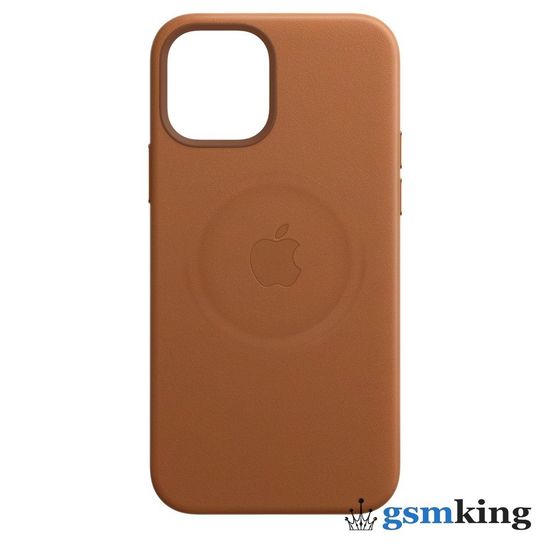 Leather Case with MagSafe iPhone 12 Pro Max Saddle Brown (Золотисто-коричневый)