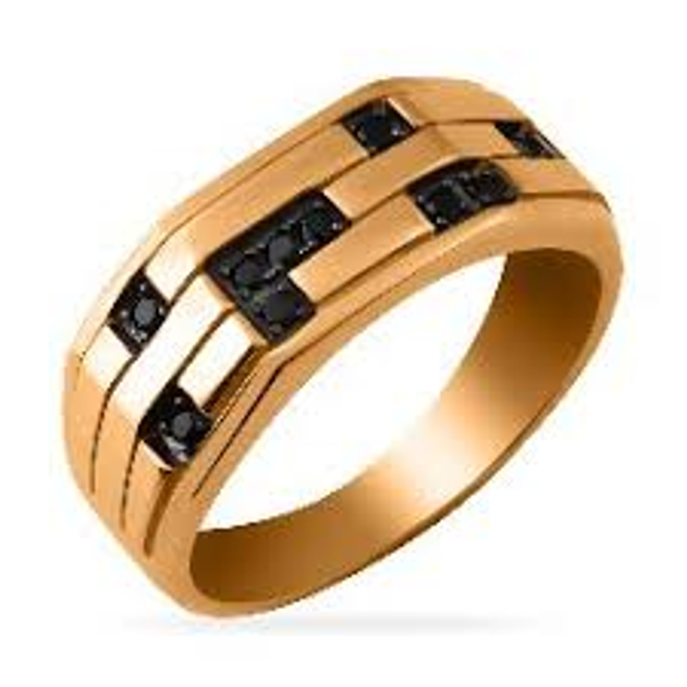 Кольцо из золота с фианитами