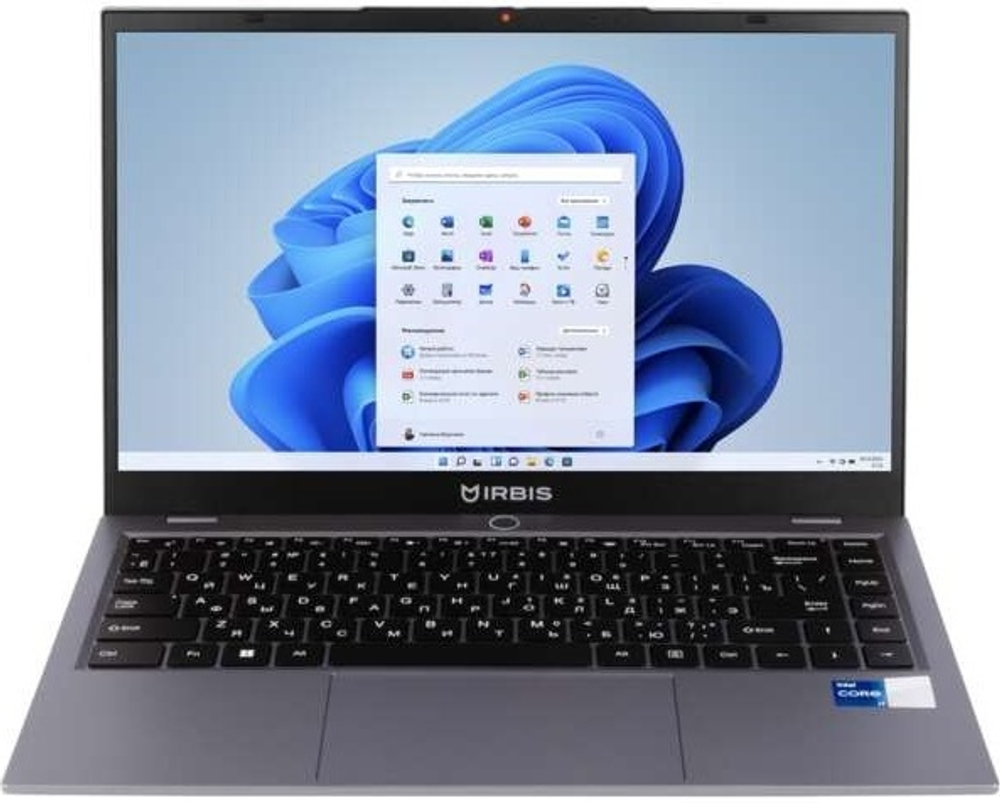 Ноутбук  Irbis 14NBP3004 14 ", Core i7, 16 Гб RAM, 512 Гб SSD, Iris Xe Graphics, Серый