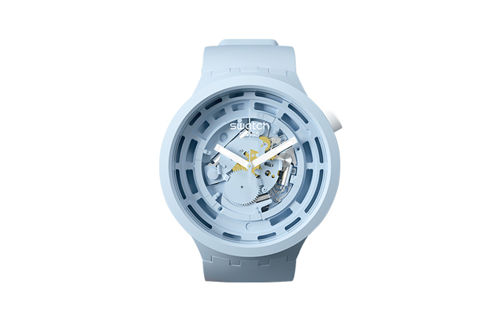 SWATCH Unisex 47mm Blue Watch SB03N100
