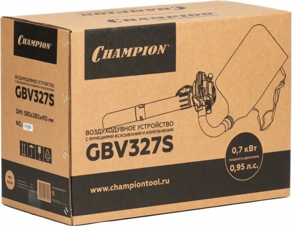 Воздуходувка бензиновая CHAMPION GBV327S
