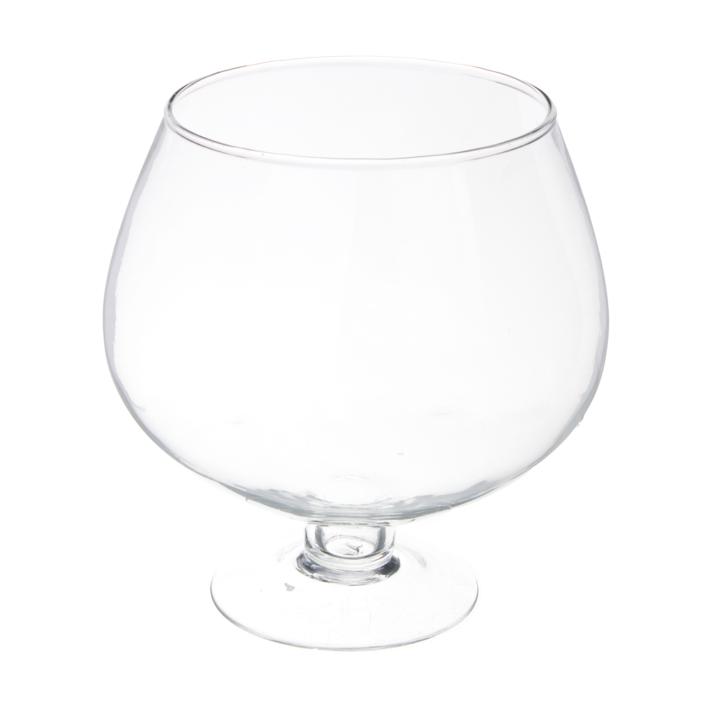 Ваза, 10х13,5х18,5 см, 3 л, стекло, прозрачная