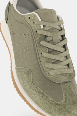 ZARA МЯГКИЕ КРОССОВКИ, ЗЕЛЕНЫЙ ХАКИ