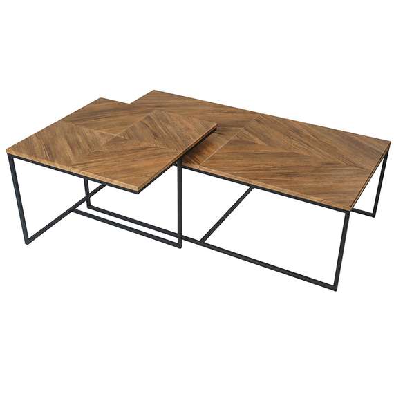 Стол журнальный Эклектик дуб американский/чёрный