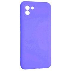 Силиконовый чехол Silicone Cover для Samsung Galaxy A03 (Сиреневый)