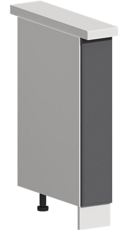 Кухня Модуль ШНБ 150 Белый / Графит Софт