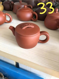 259033 Чайник ИСИН "Хань Ва - Ханьская черепица" 200мл, глина красный