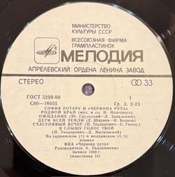 Виниловая пластинка София Ротару – Где ты, любовь моя (Мелодия) LP