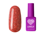 Гель-лак со светоотражающими частицами Lovely, коллекция "Jewel", оттенок искрящегося рубина, 7 ml