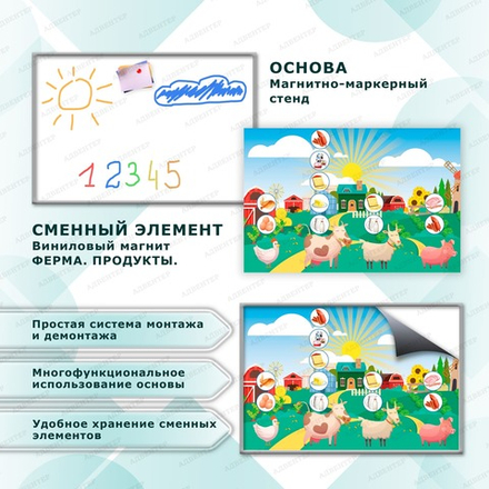 Комплект развивающий ФЕРМА. ПРОДУКТЫ. 2146