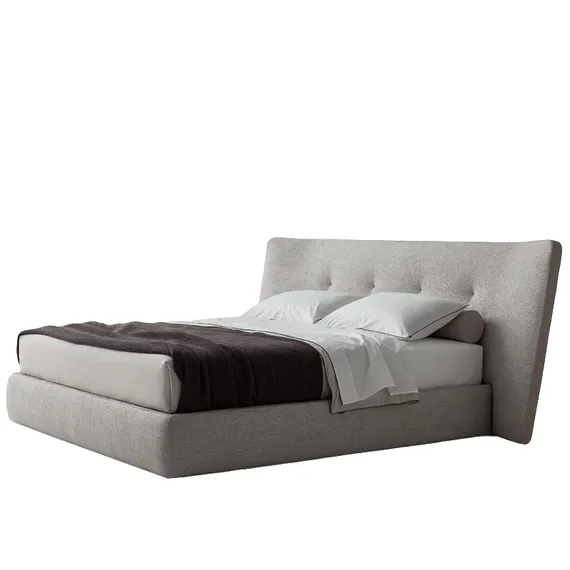 Двуспальная кровать Rever 180х200 см, серая
