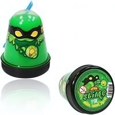 Лизун "Slime "Ninja" светится в темноте, зеленый, 130 г.