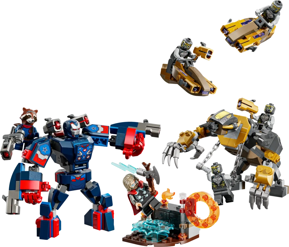 Конструктор LEGO Marvel 76322 Мстители: Эндшпиль Тор против Читаури