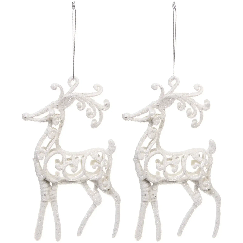 Подвеска «Волшебные рога» 10 см (набор 2 шт), белый