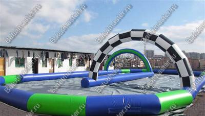 Надувная трасса "Спортивная зона", 18*10*2,5 м