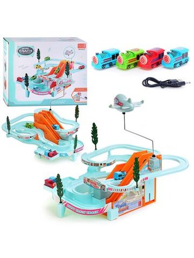 Игровой набор Автотрек Железнодорожный с самолетом (A333-23)