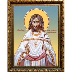 Константин Широкинский священномученик пресвитер. Икона на холсте.