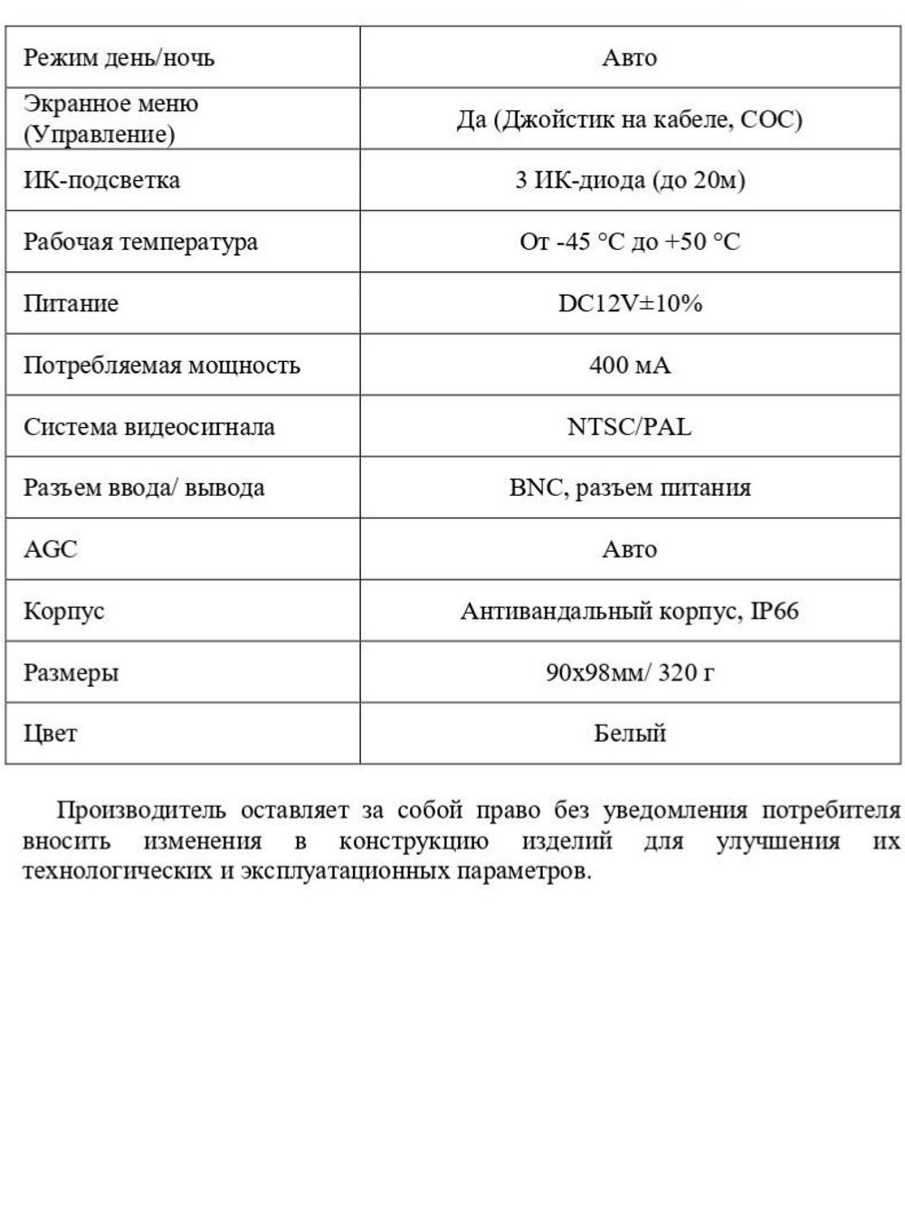 Видеокамера Optimus AHD-H045.0(2.8)_V.3