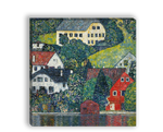Картина для интерьера "Дома в Унтерах-на-Аттерзе", художник Климт, Густав, печать на холсте