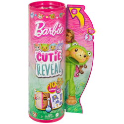 Barbie Cutie Reveal - Кукла Barbie Pies Frog + питомец HRK24 / артикул   HRK22 HRK24  / GTIN 194735178742