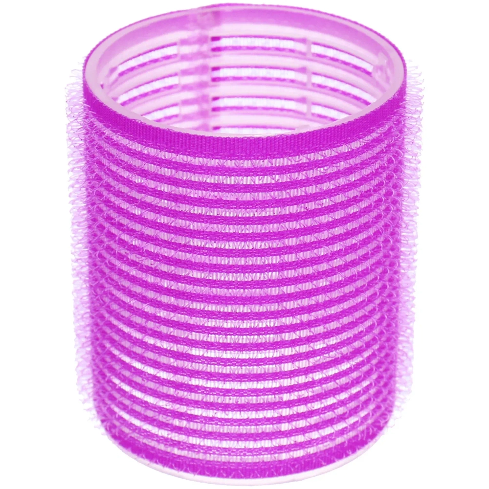 Бигуди липучки, 6шт., однотонные, сиреневый, d-5см