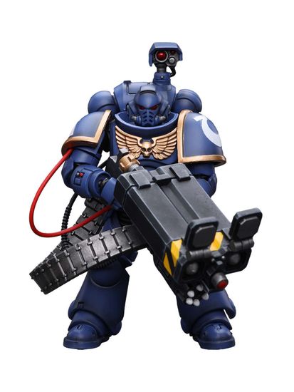 Фигурка JOYTOY Warhammer 40K Ultramarines Desolation Marine with Launcher 1:18 / Фигурка по мотивам вселенной "Warhammer 40,000", Морской пехотинец