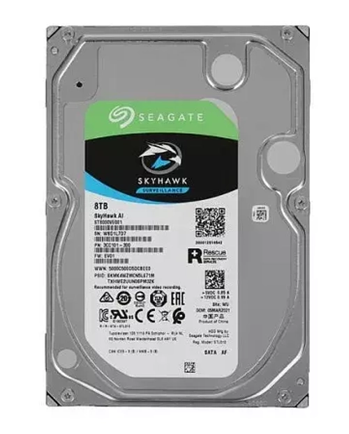 Жесткий диск HDD 8000 Gb Seagate SkyHawk AI (ST8000VE001)