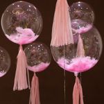 Шар (18"/46 см) Сфера 3D, Deco Bubble, Прозрачный