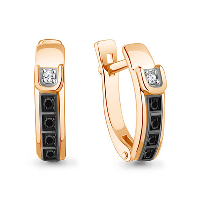 942671Чк Серьги из Золота с бриллиантами