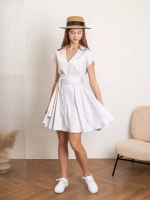 Комбинезон летний с шортами в горошек