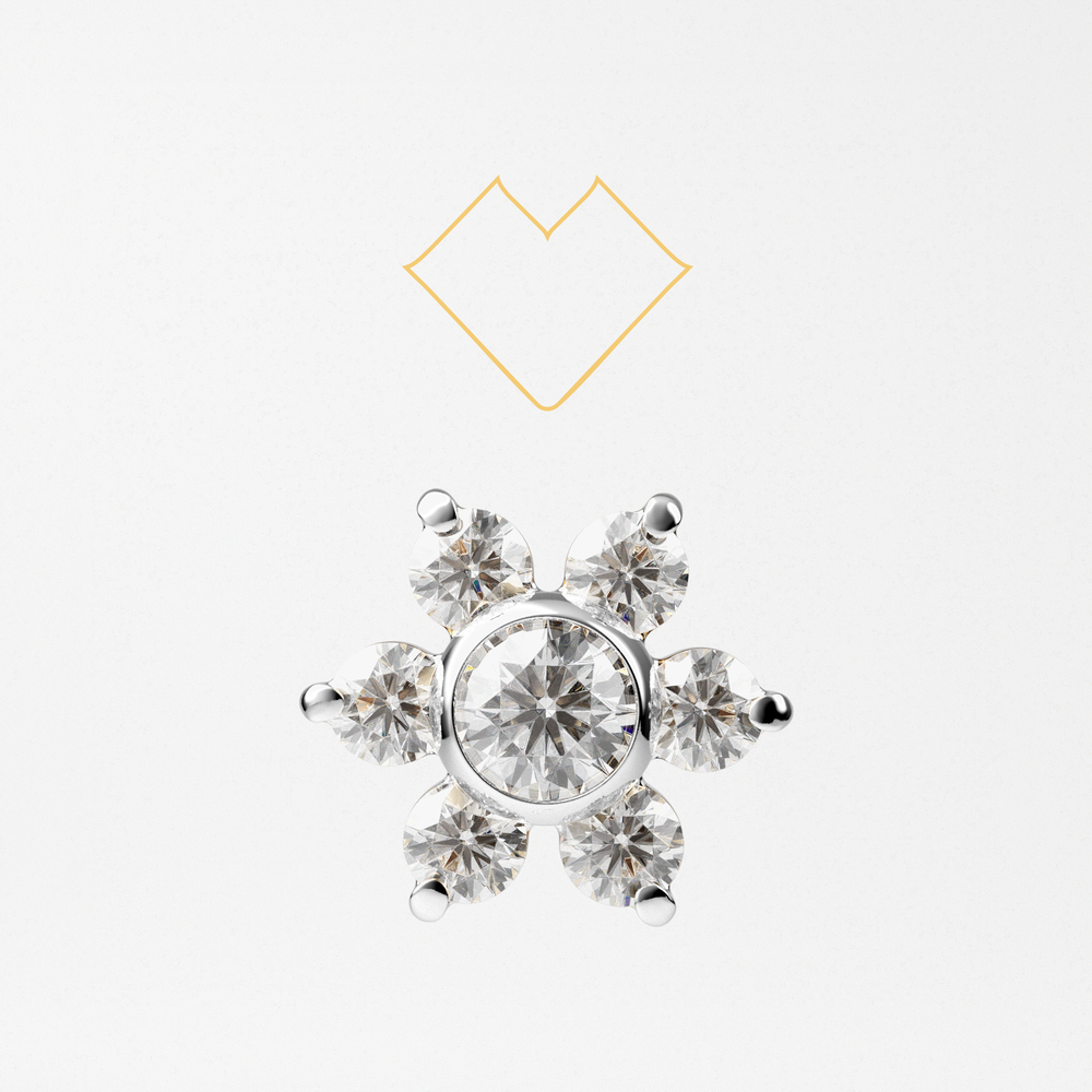 Flower bezel tops