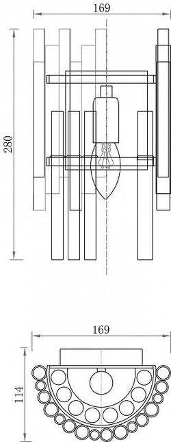Накладной светильник Maytoni Coliseo MOD135WL-01BS
