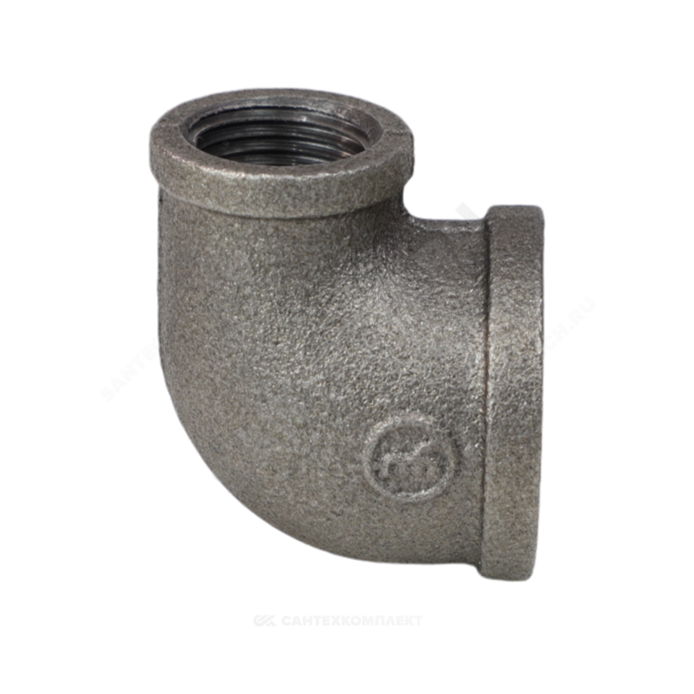 Угольник переходной чугун Ду 25х15 (1"х1/2") ВР/ВР Fittex PLUS