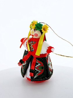 Кукла-подвеска сувенирная Потешного промысла в украинском костюме