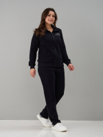 Костюм с брюками КБфп-584/черный-надпись