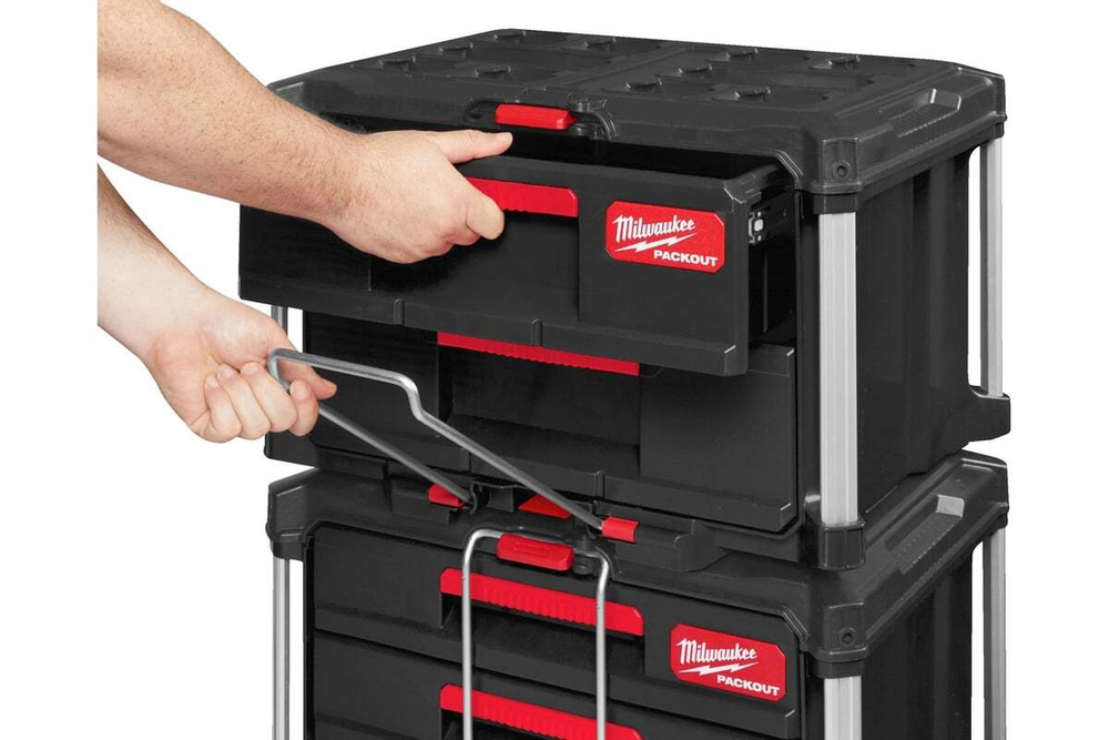 Ящик с 2-мя выдвижными отсеками Milwaukee PACKOUT 4932472129