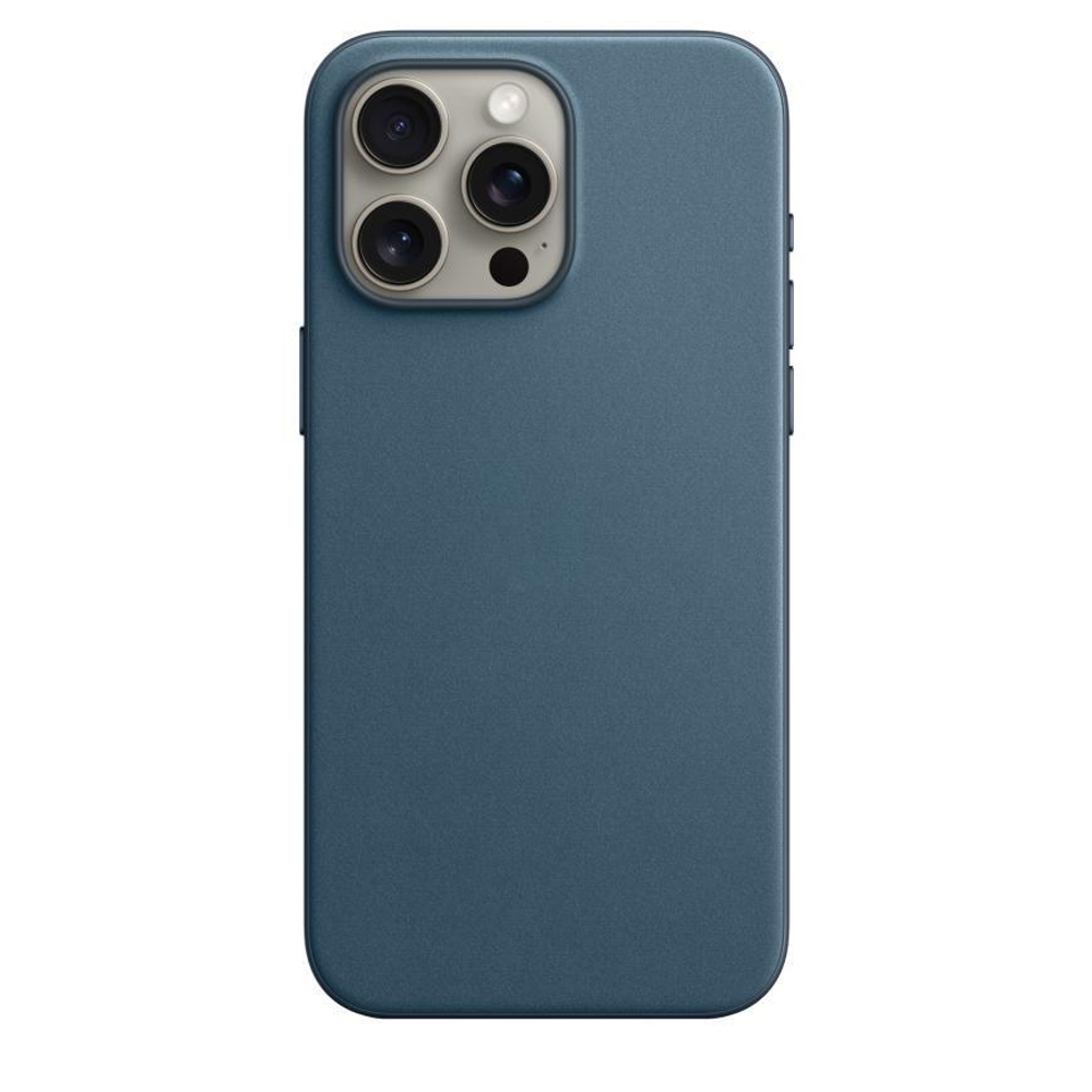 Тканевый чехол MagSafe Apple FineWoven Case для iPhone 15 Pro, Тихоокеанский синий