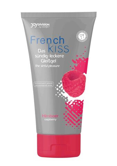 Съедобная смазка на водной основе JoyDivision Frenchkiss со вкусом малины - 75 мл.