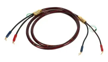 Готовый акустический кабель Van den Hul The Nova. 2,5 метра пара. Разъем BERRI (2-2). Цвет: красный