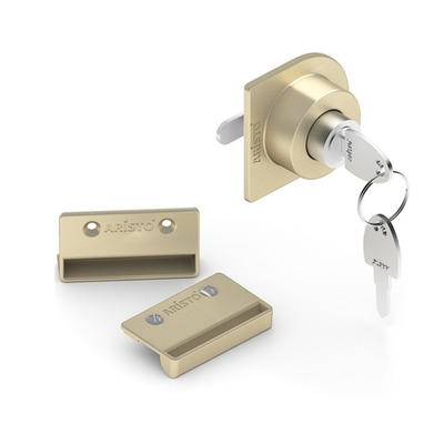 Замок для асимметричных профилей C, O, Flat, золото матовое (AS0813) Aristo (Под Заказ)