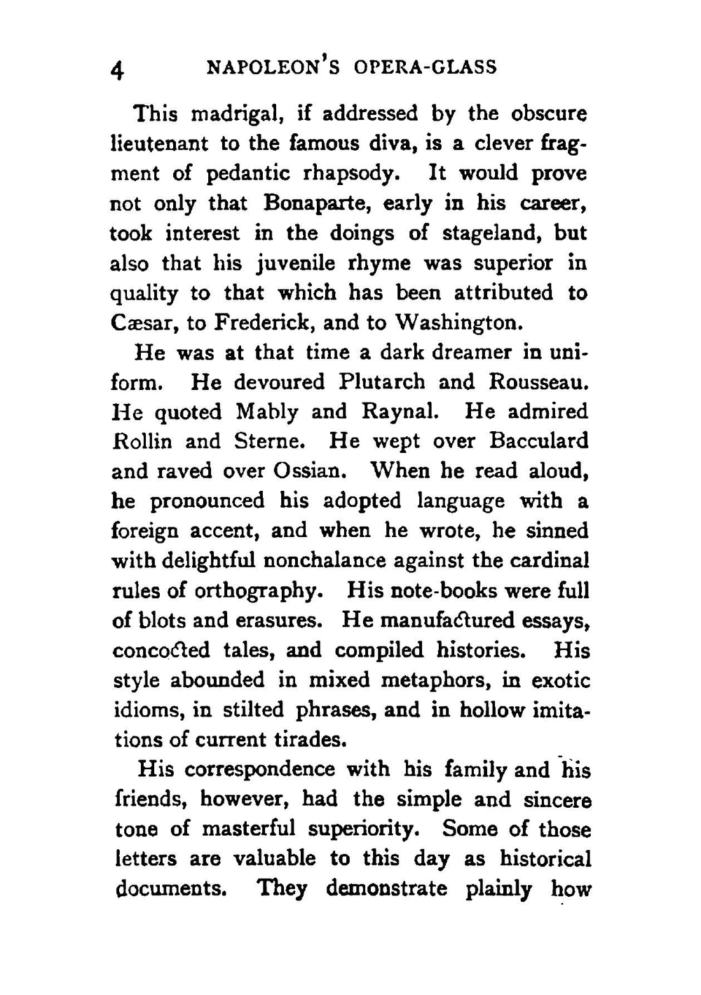Napoleon's opera-glass: an histrionic study | Lewis Rosenthal