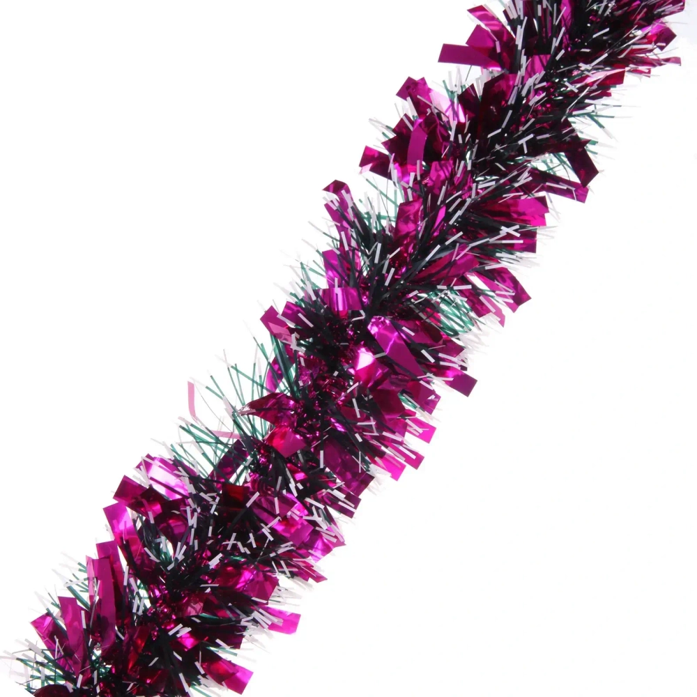 Мишура 2 м 9 см «Сказочные переливы», Фуксия