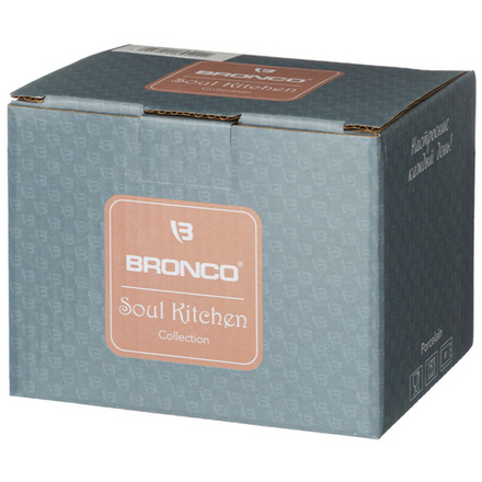 КРУЖКА BRONCO "SOUL KITCHEN" 9 СМ 400 МЛ СИНЯЯ (КОР=48ШТ.)